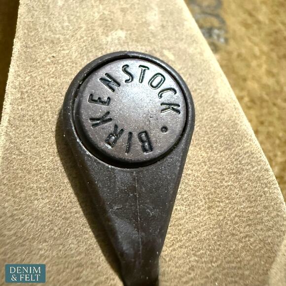 NEW Birkenstock Gizeh Oiled Leather Tobacco Brown Thong Sandal Womens 8 - Picture 12 of 16